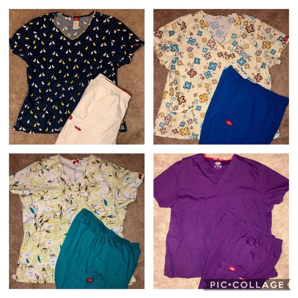 Dickies Scrubs Bundle of 4 sets!